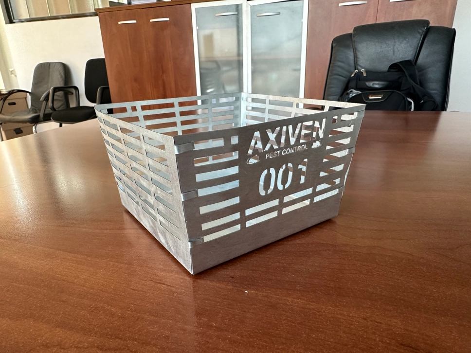 Custom metal fabrication basket